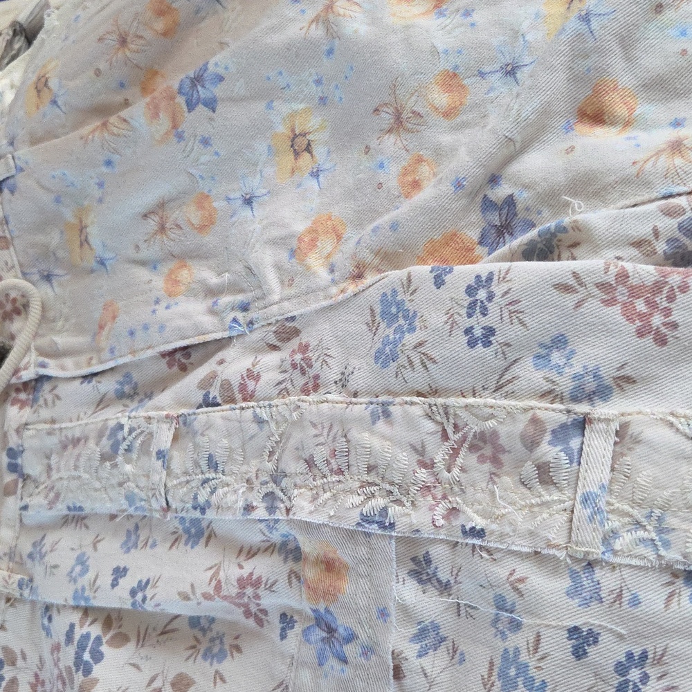 POL NEW DENIM PANTS FLORAL MULTI - Picture 2 of 7